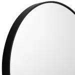 Metal Round Mirror 100cm – Black