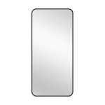 Black Metal Rectangle Mirror – Small 80cm x 100cm – Black, Medium (80cm x 170cm)