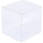 10 Pack of 8cm Square Cube - Product Showcase Clear Plastic Shop Display Storage Packaging Box