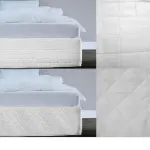 Random Pattern Quilted Valance – White