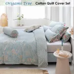 PIP Studio Origami Tree Light Blue Quilt Cover Set – Queen