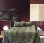 Rapee Faux Silk Coverlet Set Zig Zag - Queen