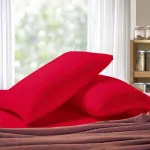 1000TC Premium Ultra Soft King size Pillowcases 2-Pack – Red