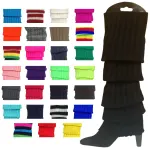 12x LEG WARMERS Knitted Womens Costume Neon Dance Party Knit 80s BULK – Assorted Pack