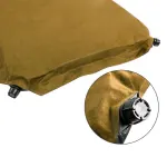 Self Inflating Mattress Sleeping Suede Mat Air Bed Camping Camp Hiking Joinable – beige