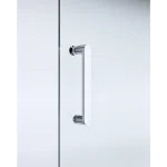 40mm Adjustable Contemporary Corner Sliding Chrome Shower Screen 116x80cm