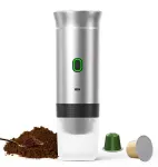 Portable Espresso Coffee Machine – Universal 3-in-1 Capsule, Coffee Powder, and Espresso Maker – Black