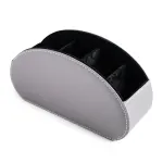 Stylish Remote Control Storage Box - PU Leather Organizer with Compartments