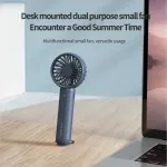 White Mini Handheld Rechargeable Fan – Portable USB-Powered Cooling with Keyring