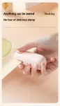 2 Pcs Light Brown Bear Mini Handheld Heat Sealing Machine for Food Bags – Compact, Portable, USB Rechargeable