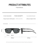 Black Flip-Up Polarized Sports Sunglasses – Versatile Outdoor Cycling and Windproof Eyewear