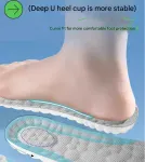 5 pcs 4D Cloud Technology Shoe Inserts – High Rebound, Super Soft, Breathable, Athletic Support (size : 39-40/255mm)