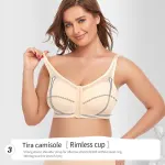 2 Pcs Size M Women’s Wireless Large-Cup Lace Bra with Front Clasp – Comfortable, Breathable, Black