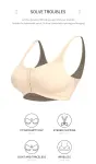 2 Pcs Size M Women’s Wireless Large-Cup Lace Bra with Front Clasp – Comfortable, Breathable, Black