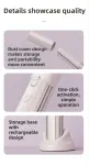 2-in-1 Wireless Hair Styler with 4 Temperature Settings, Dual Anti-Scalding & Cap – 3D Ceramic Heating Brush with Essential Oil Coating – Green