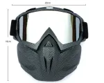 Copper Flower Frame Mercury Piece Sleek Black Full-Face Snow Goggles with Mirror Lens – Ultimate Protection and Comfort
