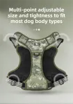 3-Piece Camouflage Tactical Dog Harness Set (XL Size) – Heavy Duty No-Pull Vest with Detachable Tactical Pouch & Climbing Rope Leash