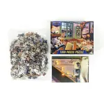 2 PCS 1000 Piece Jigsaw Puzzle for Adults – Animal & Landscape Art Design, Stress Relief Brain Game – Premium Quality Paper Puzzle for Teens Adults Ages 14+ [home+lake]