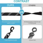 Green 3-in-1 Tangle-Free Dog Leash for 1-3 Dogs – Heavy Duty Bungee Coupler with Reflective Stitching & Padded Handle