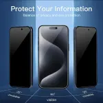 iPhone 13 Pro MaX – 4-pack Full-screen Privacy Steel-Clad Glass Film
