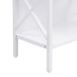 6 Tier Tall Bookshelf, White