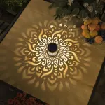 1-Piece Solar Garden Wall Light for Fence and Patio Warm White