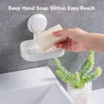 5 Pack Suction Cup Storage Baskets, Drill-Free Wall Organisers for Soap, Towels, Toiletries, Kitchen and Bathroom Use