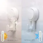 5 Pack Suction Cup Storage Baskets, Drill-Free Wall Organisers for Soap, Towels, Toiletries, Kitchen and Bathroom Use