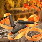 3 Pack Deer Drag Ropes with Non-Slip Handles, Heavy-Duty Hunting Pull Straps for Game Retrieval, Field Dressing and Outdoor Use, Orange