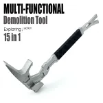 15 Inch Multi-Function Demolition Tool, Hammer, Nail Puller, Multi-Use, Heavy Duty Construction, DIY Hand Tools –