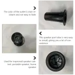 20PCS Plastic Woofer Speaker Box Port Tubes Replacement Bass Outlet for Audio Enclosure