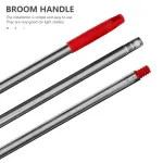 1 Set of Mop Handle Replacement with Three Sections for Mop Handle and Mop Replacement