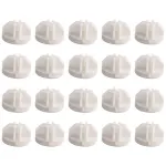 20 Pcs Grid Cube Connector Abs Connectors For Wire Storage Shelving (White)