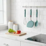 1 Pcs Silicone Pancake Spatula Turner, Silicone Spatula Turner, Wide Pancake Spatulas for Nonstick Cookware Pan for Kitchen Use, Flipper for Omelette Egg Fish, Dishwasher Safe 11
