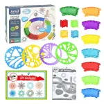 1 Set Multi-Shape Drawing Ruler, Creative Geometric Template Stencil for Handmade Crafts, Art Design, Drafting & Home Leisure Creation Work