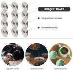12Pcs Creative Stainless Steel Tea Infuser Baskets for Home Teapot Use