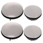 4-Pack Stainless Steel Sink Hole Covers, Plated Kitchen Drain Covers for Sink Openings