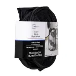 Polyester Mesh Hexagon Pop-up Laundry Hamper, Black