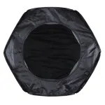 Polyester Mesh Hexagon Pop-up Laundry Hamper, Black