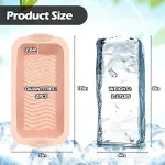 4 Pack Extra Large Ice Block Mold-Morandi Pink