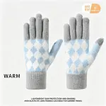 2Pcs Touchscreen Knitted Gloves Light-Gray