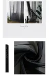 2 Pack Semi Blackout Sheer Curtains Green