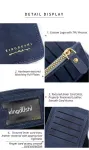 2Pcs Gray Matte Long Wallet