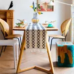 2-Pack Table Runner MX105, Gradient Multicolor, With Tassels