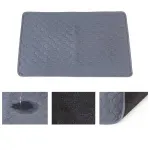 2pcs Black Pet Pad, Size M (60×45cm)