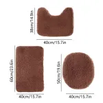 Bathroom Rugs Sets Brown