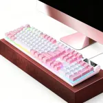 104 Keys Wired Keyboard – Mixed Light