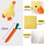Small & Large Plush Ducks with Rope Carrot