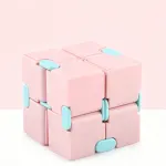 2pk Pastel Yellow & Pink Infinity Fidget Cube