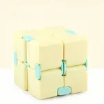 2pk Pastel Yellow & Pink Infinity Fidget Cube